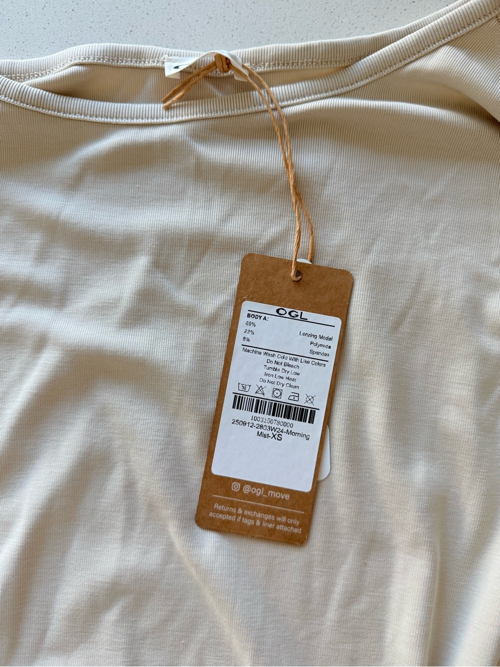 OGL Cream Boatneck Dolman Sleeve Top - Picture 3 of 3